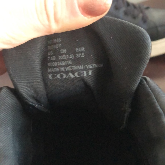 Black coach high tops - Picture 6 of 9